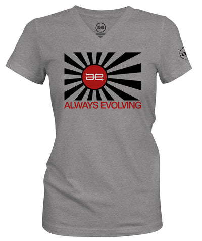 AE Ladies Throwback Flag Logo black Sport V