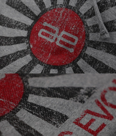 AE Distressed Flag Heavyweight Pullover Hoodie Grey