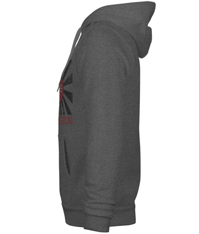AE Distressed Flag Heavyweight Pullover Hoodie Grey