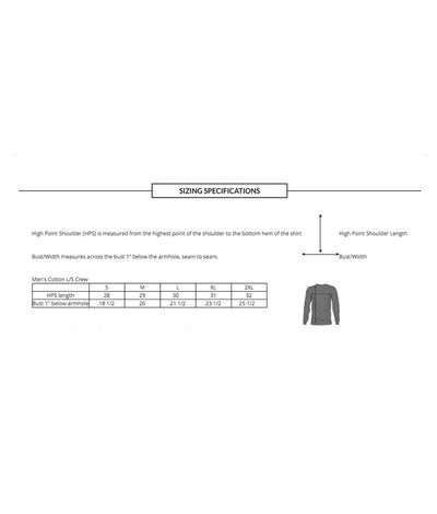 AE Distressed Flag Long Sleeve Grey