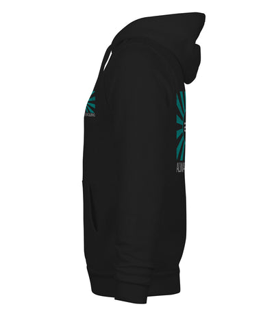 AE Distressed Teal Flag Ultra Heavyweight Pullover Hoodie Black