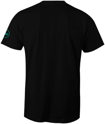 AE Throwback Teal Flag Mens Shirt Black