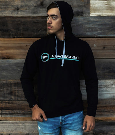AE Team Logo Lightweight Pullover Hoodie Black
