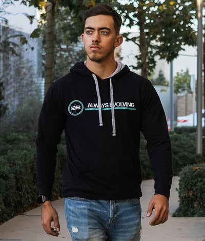 AE Team Logo Lightweight Pullover Hoodie Black