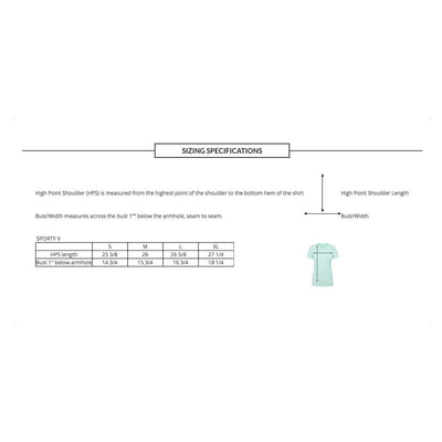 AE Ladies Throwback Teal Flag Logo black Sport V