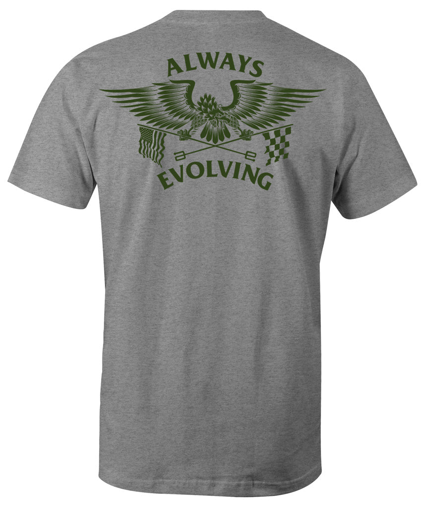 AE Eagle Flags Mens Shirt Grey