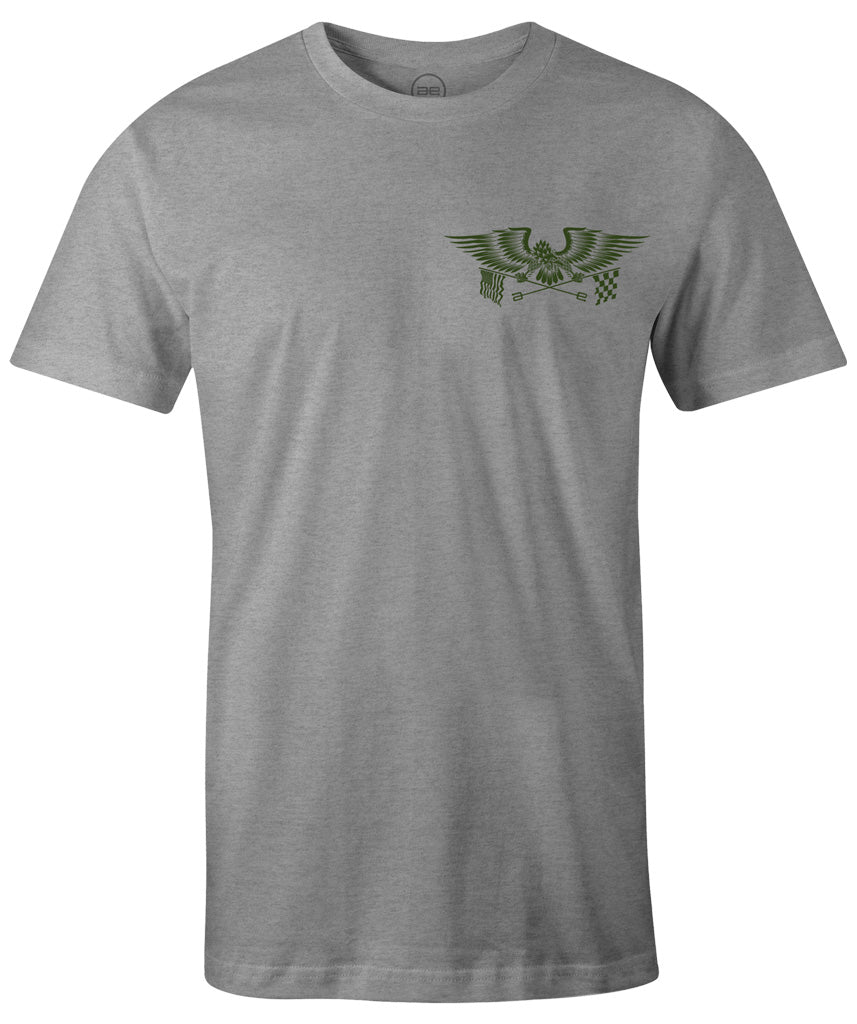 AE Eagle Flags Mens Shirt Grey