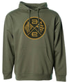 AE Flags Patch Heavyweight Pullover Hoodie Olive