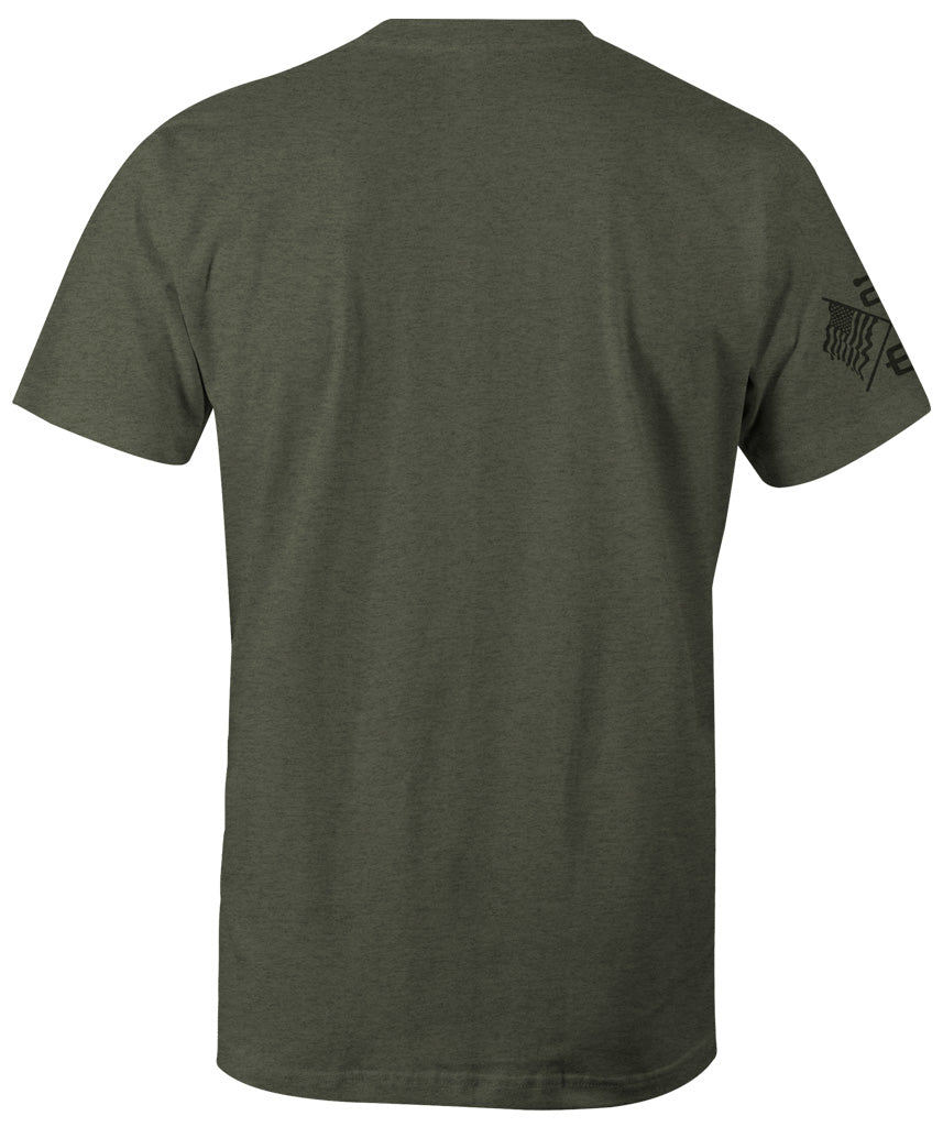 AE Flags Patch Mens Shirt Olive