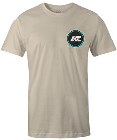 Tシャツ・カットソー AEAE WEB LOGO TSHIRTS OATMEAL AE44SUTS016OAT AE-Team-Track-Distressed-Mens-