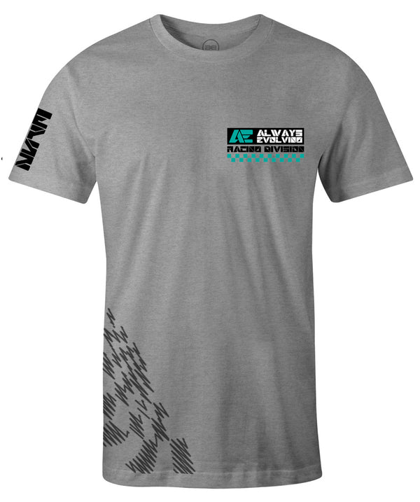 AE Racing Division Trackside Edition Mens Shirt Grey - AlwaysEvolving
