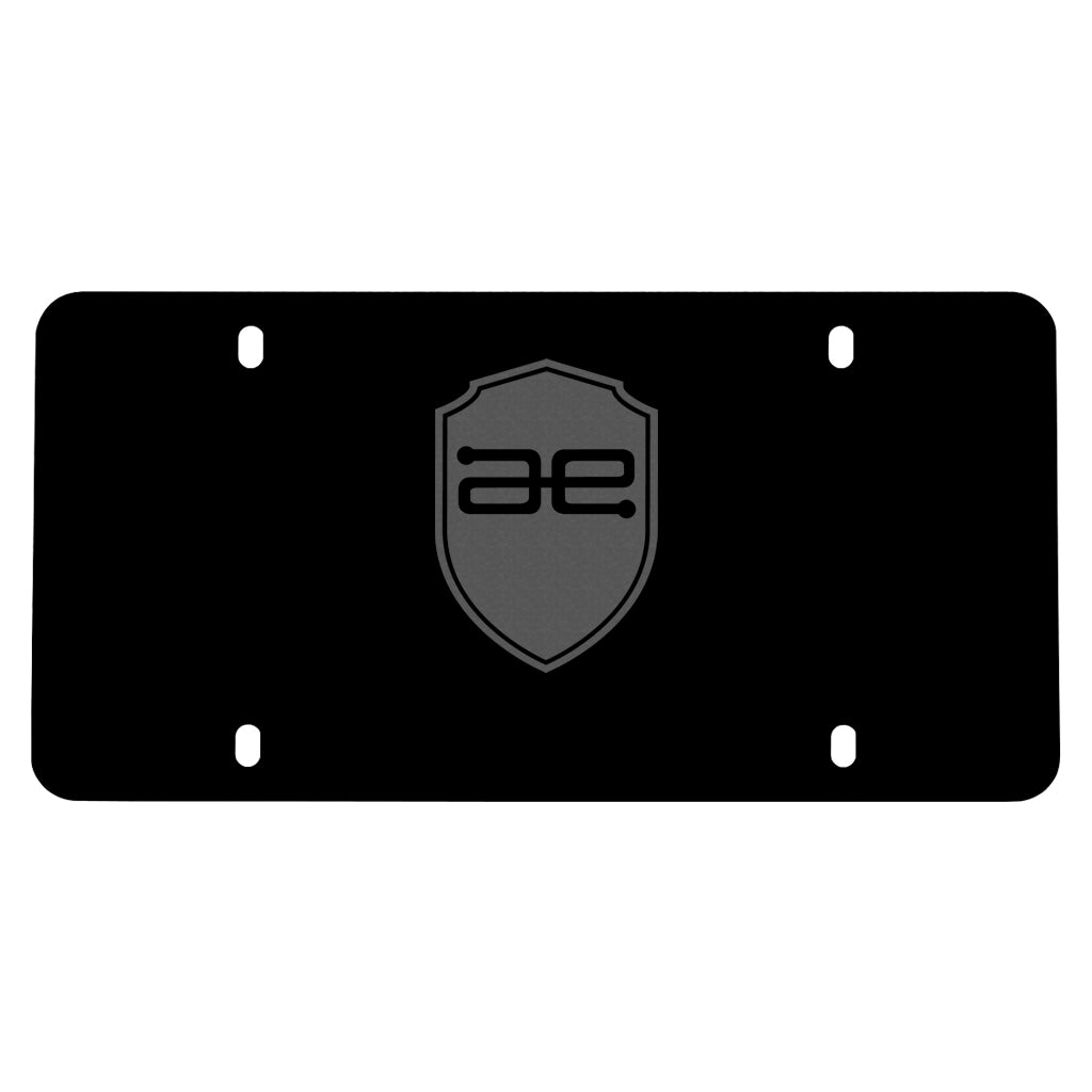 AE Shield License Plate