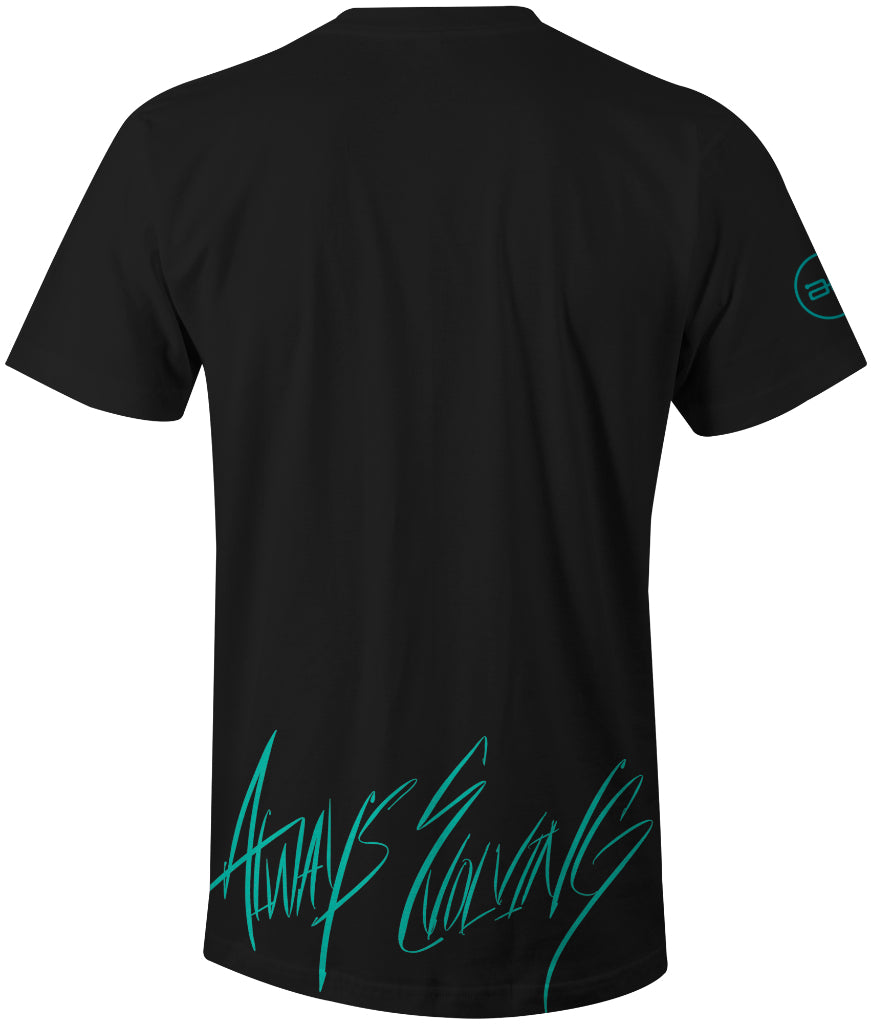 AE Street Script Mens Shirt Black