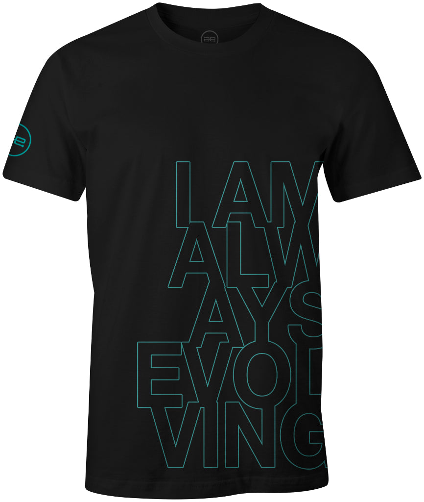 AE #IAmAlwaysEvolving Mens Shirt Black