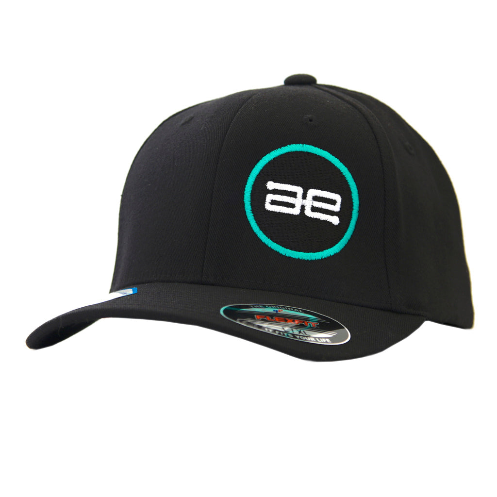 AE Team Circle BK FlexFit Hat