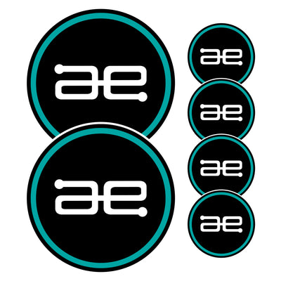 AE Team Circle Stickers 6 PACK