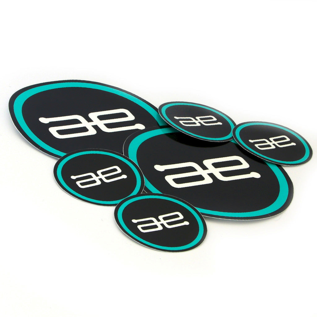 AE Team Circle Stickers 6 PACK