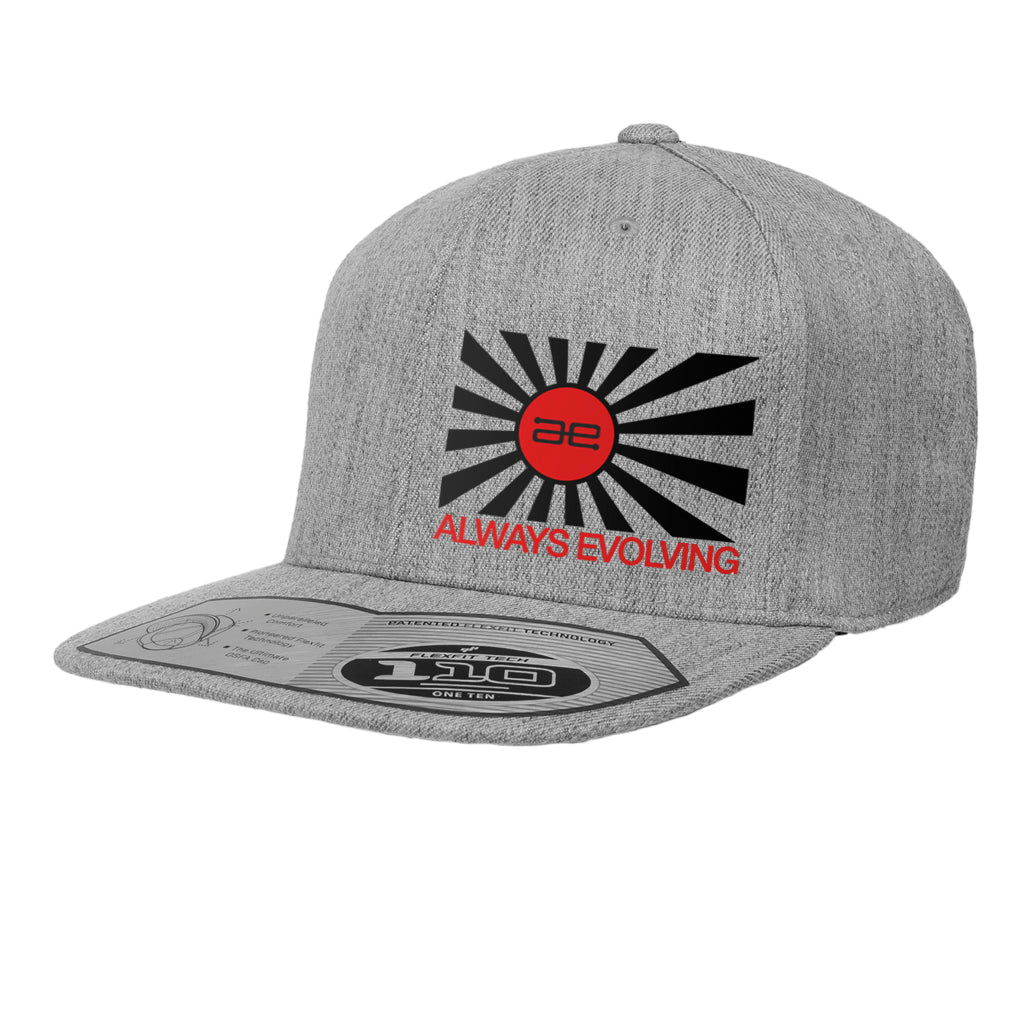 AE Throwback Flag GRY Flat Snapback Hat