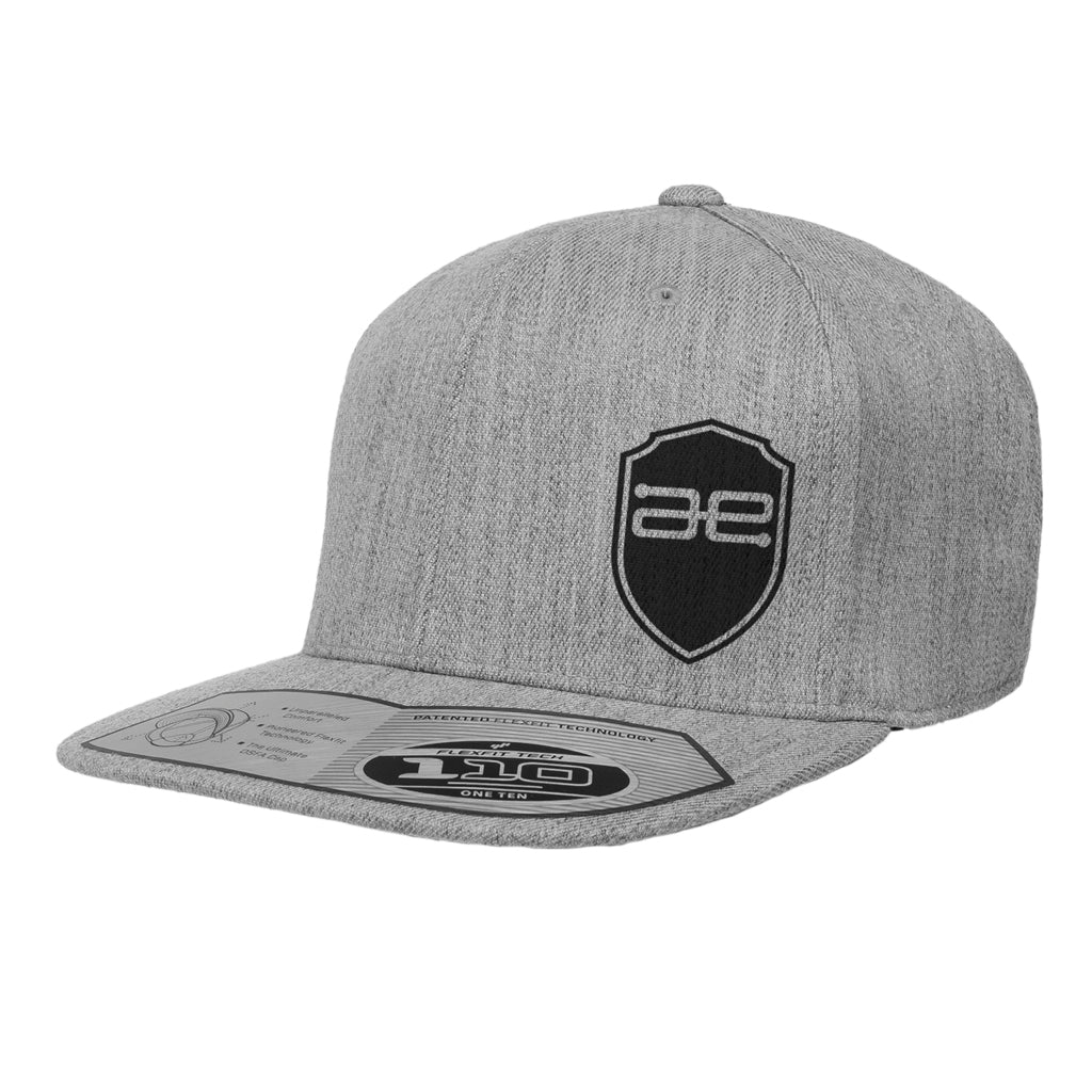 AE Shield GRY Flat Snapback Hat