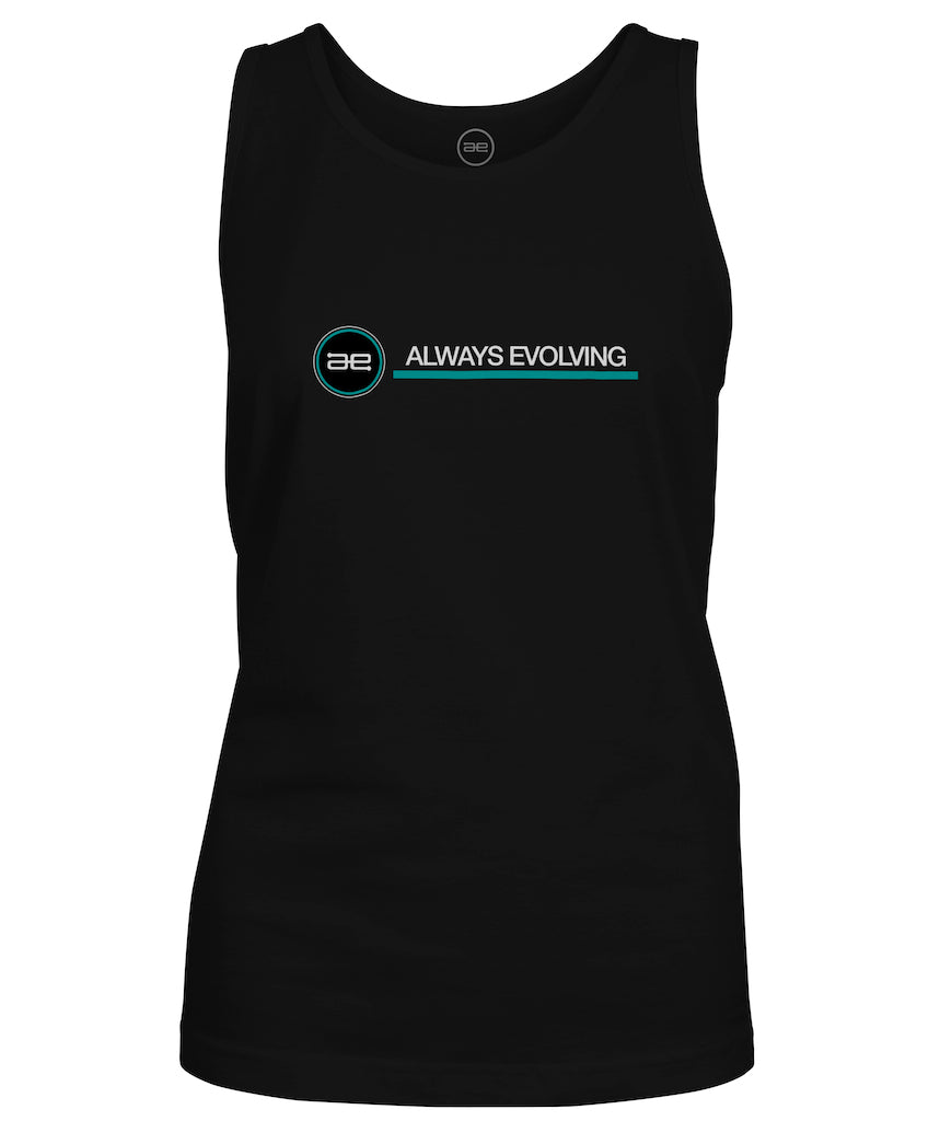 AE Ladies Team Logo black tank top