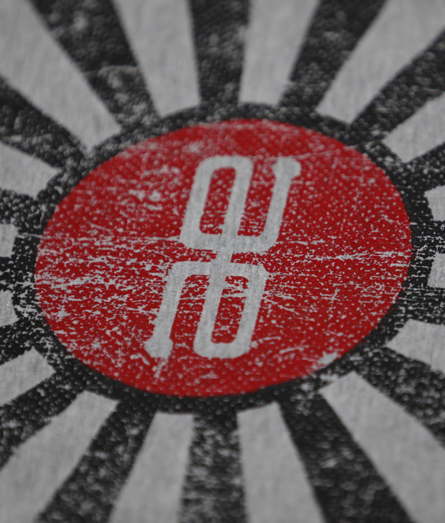 AE Distressed Flag Long Sleeve Grey