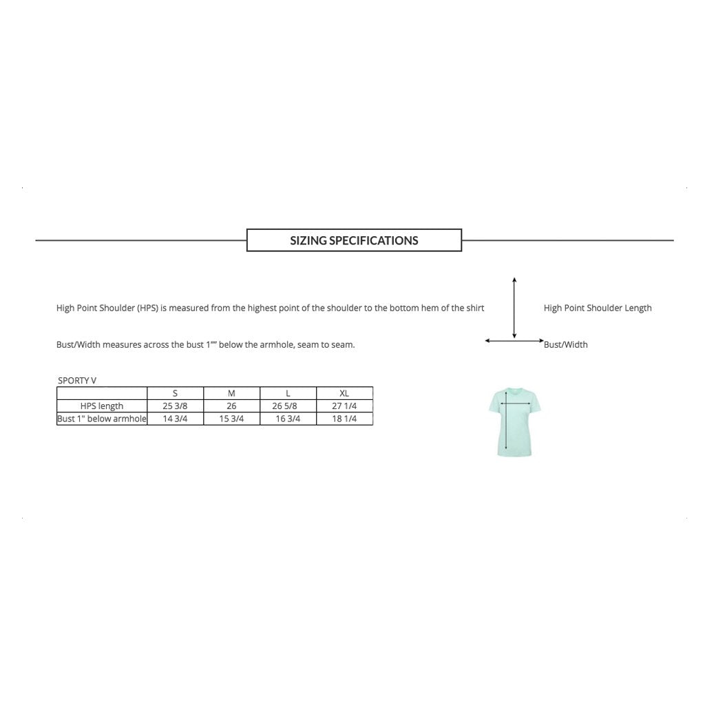 AE Ladies Throwback Teal Flag Logo black Sport V